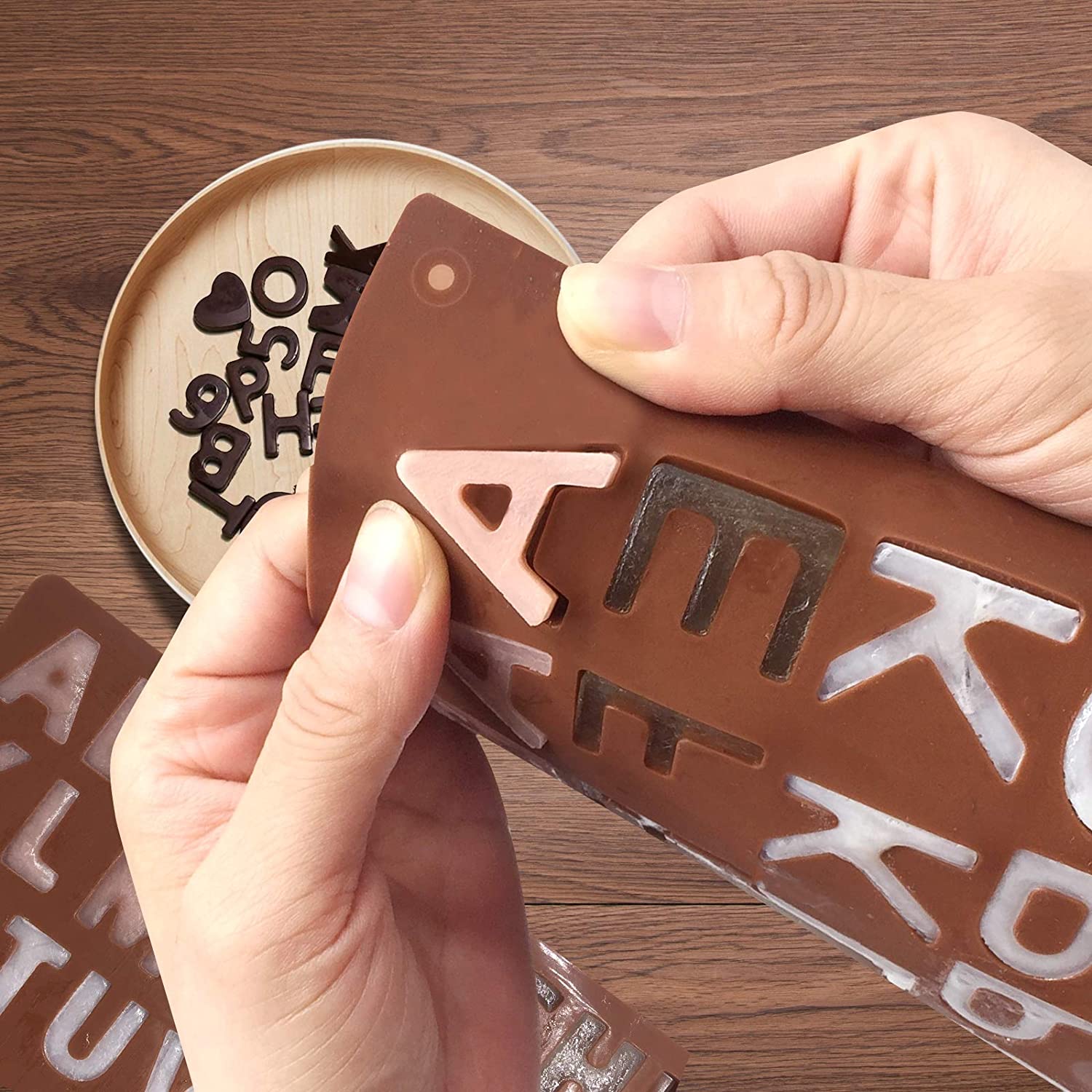 3D Alphabet Silicone DIY Chocolate Mold - Image 1