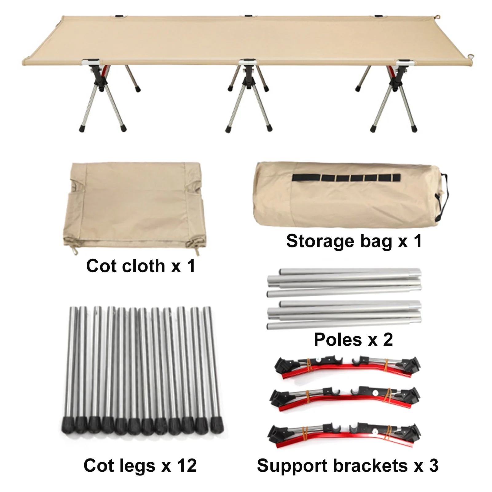 Portable Folding Camping Sleeping Bed - Image 3
