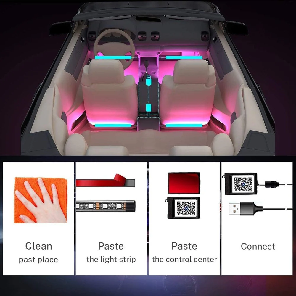 Car Neon Interior Light Lamp - Image 3