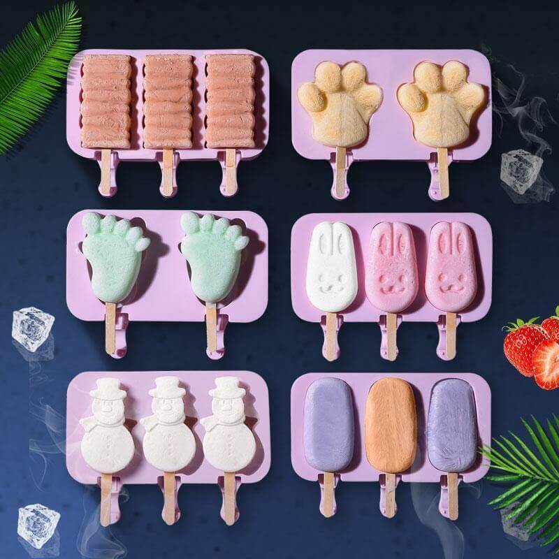 Silicone Cartoon Homemade Ice Cream Molds - Image 3