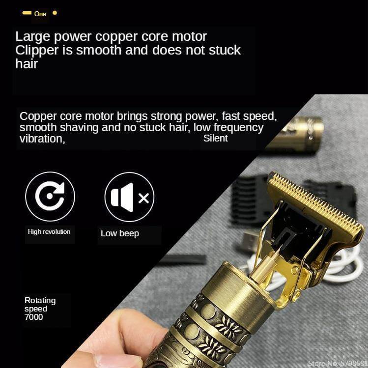 Elegant Vintage Professional Electric Men Hair Trimmer - Image 3