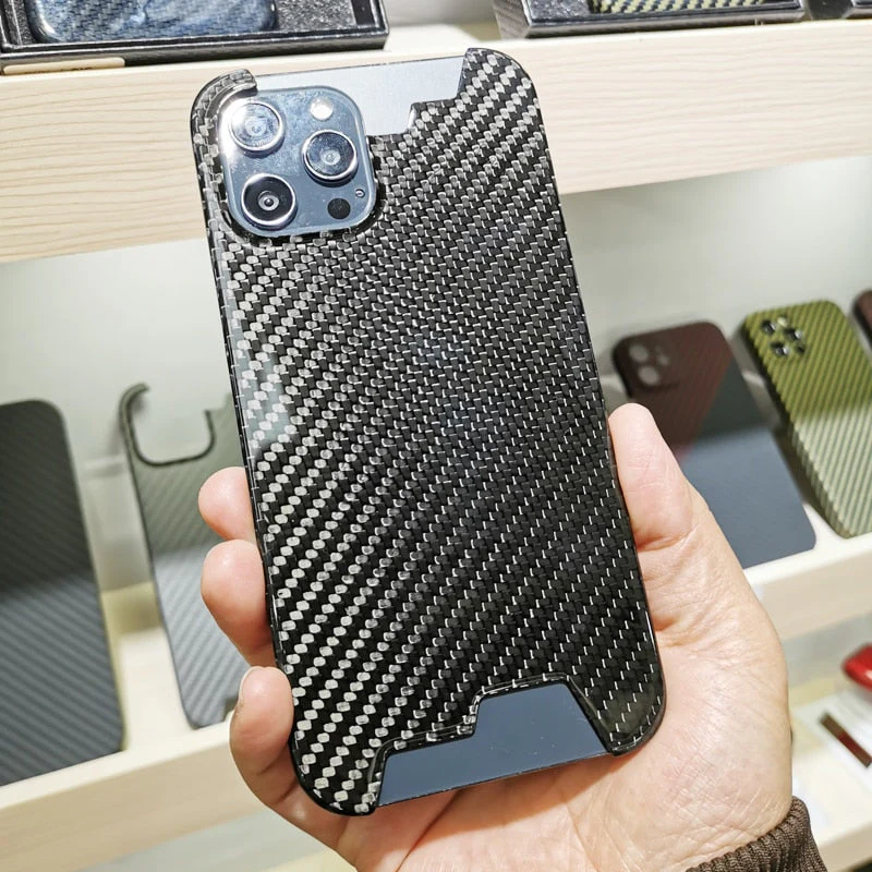 Creative Carbon Fiber Thin iPhone Case - Image 2