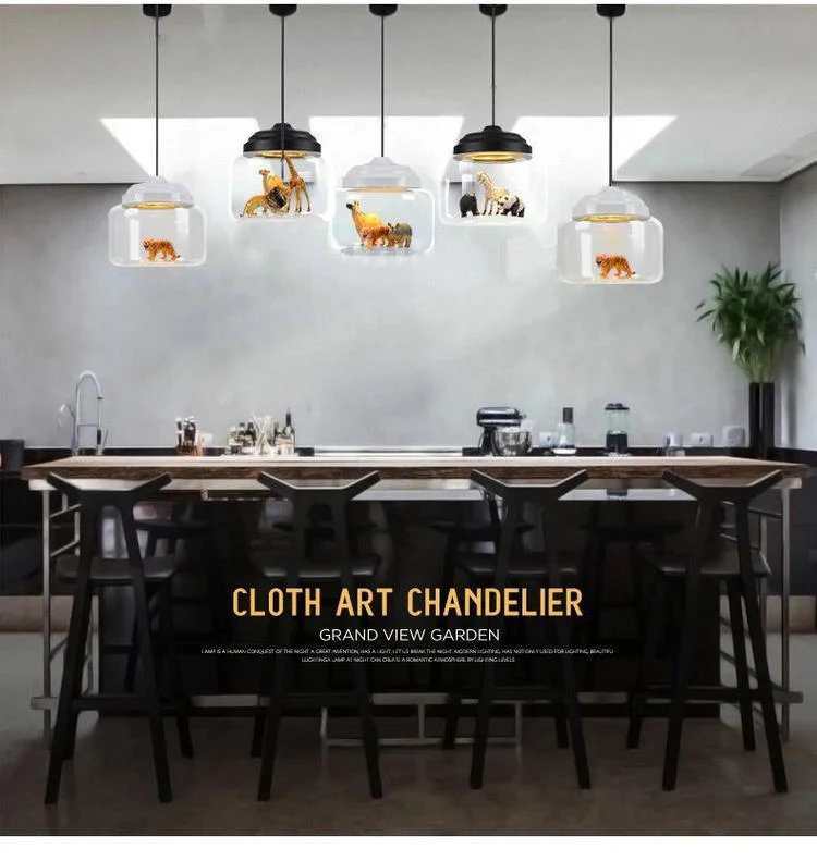 Modern Nordic Minimalist Glass Lampshade Pendant Lamp - Image 3
