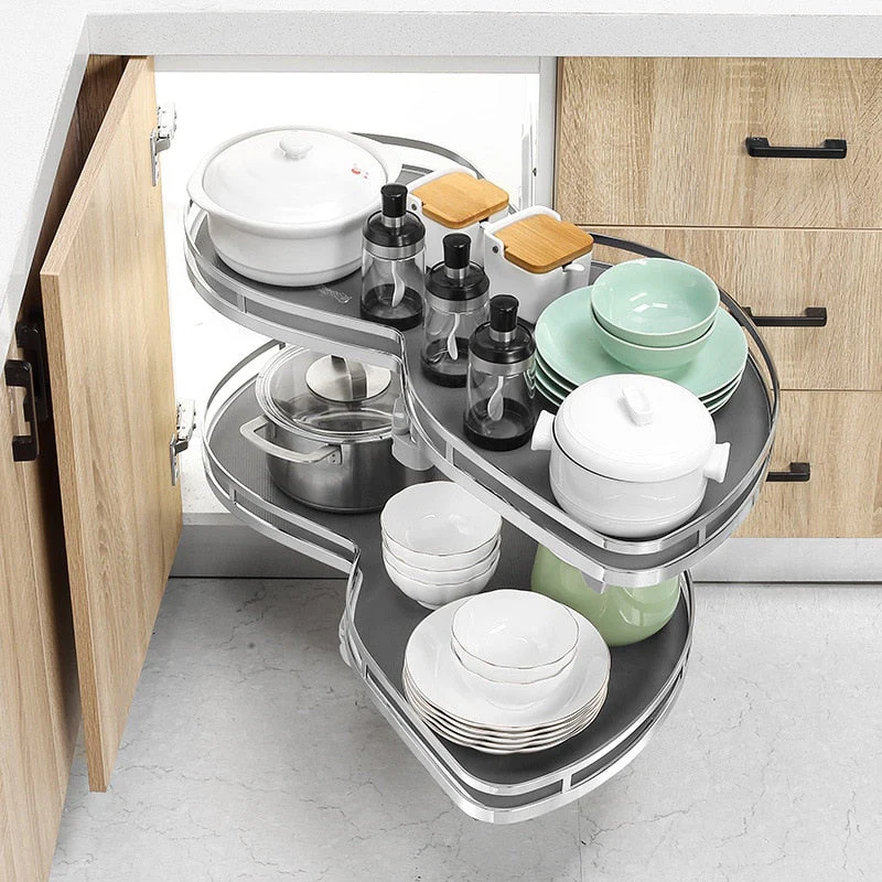 Stainless Steel Flying Corner Kitchen Cabinet - Image 1