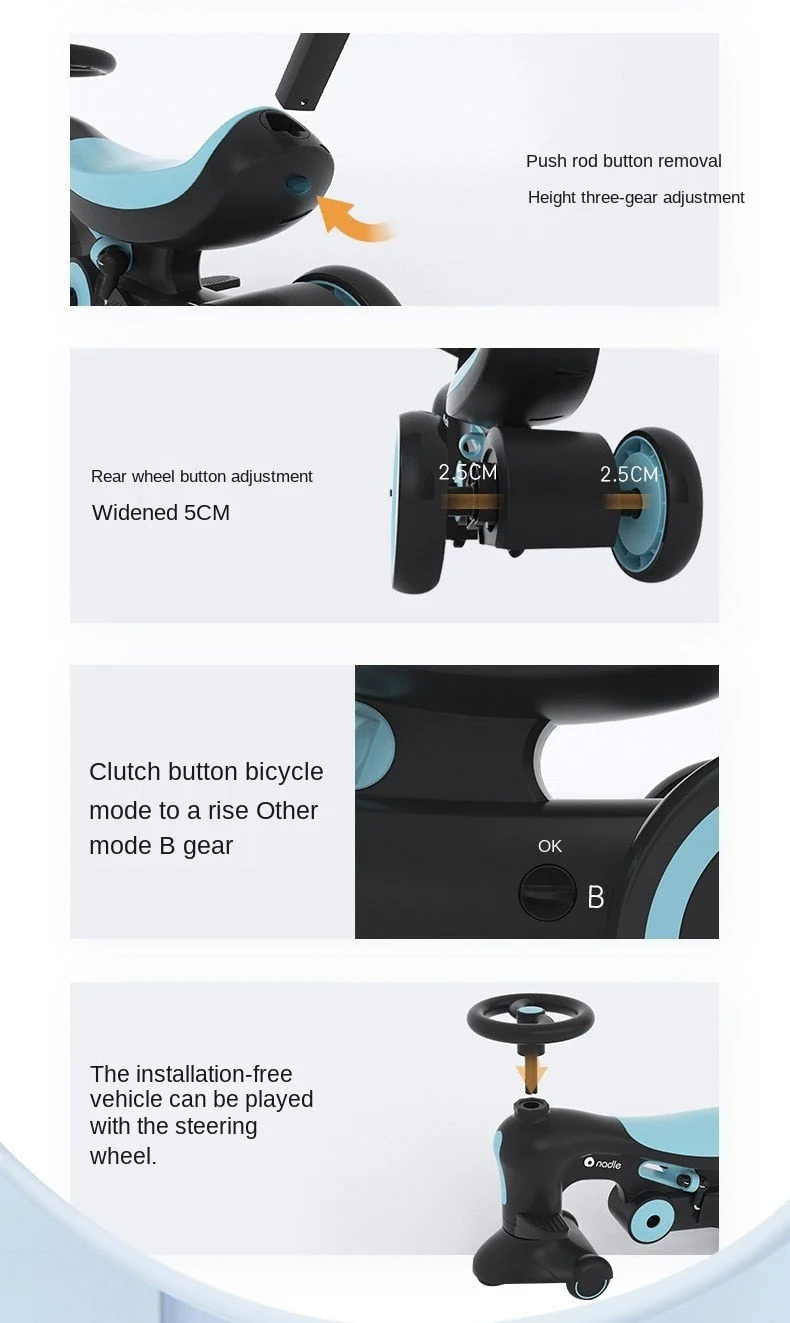 4in1 Multifunctional Baby Stroller Tricycle Bike - Image 3