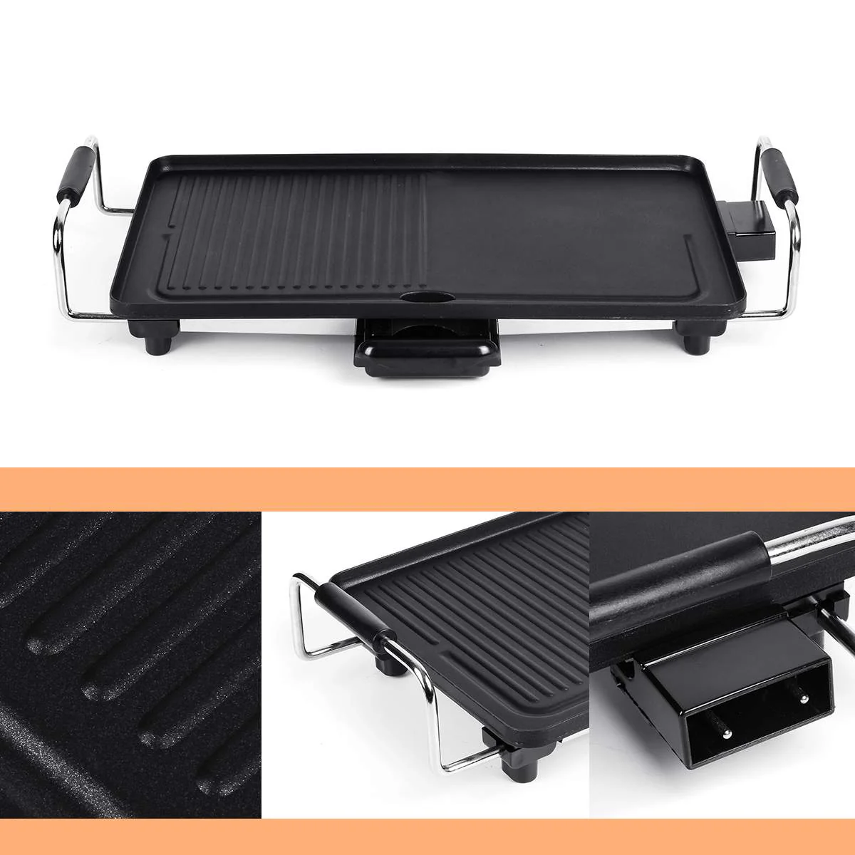 Non-Stick Electric Smokeless Indoor Grill - Image 3