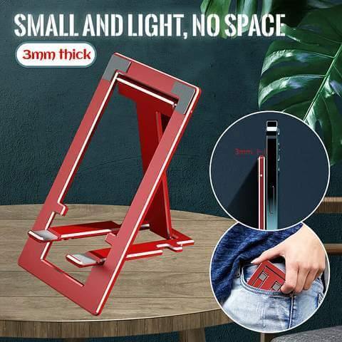 Ultra-thin Portable Foldable Aluminum Phone Holder - Image 2