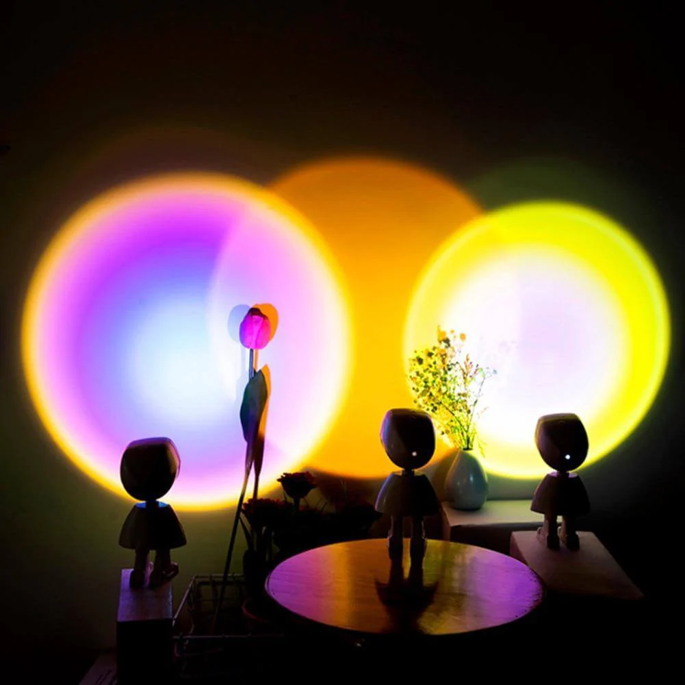 Atmospheric Sunset Robot Lamp LED - Image 3