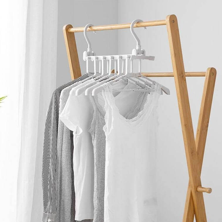 Foldable Non Slip Easy Storage Smart Clothes Hanger - Image 3