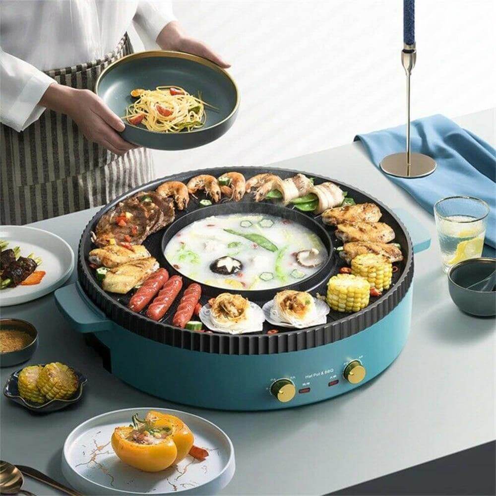 Korean Style Non-stick Smokeless Electric Barbecue Grill - Image 1