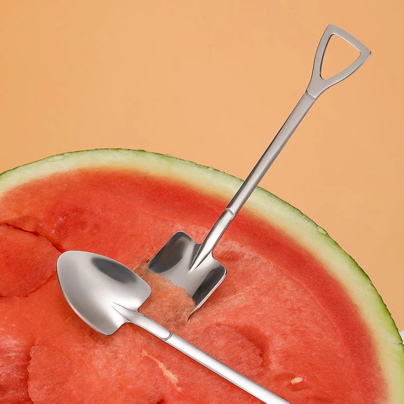 Creative Shovel Shape Dessert Spoons - Image 3