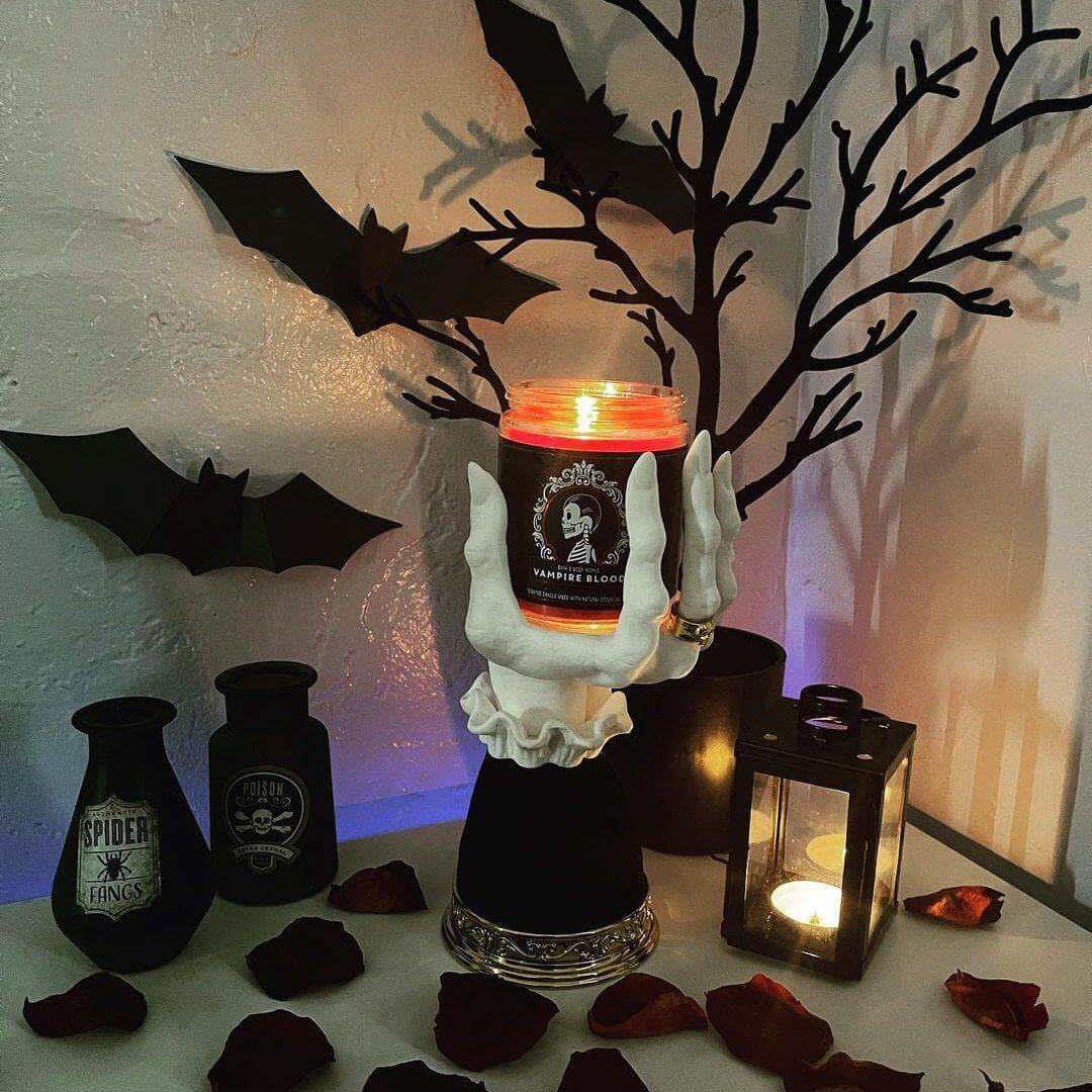 Halloween Resin Witch Hand Candle Holder - Image 3