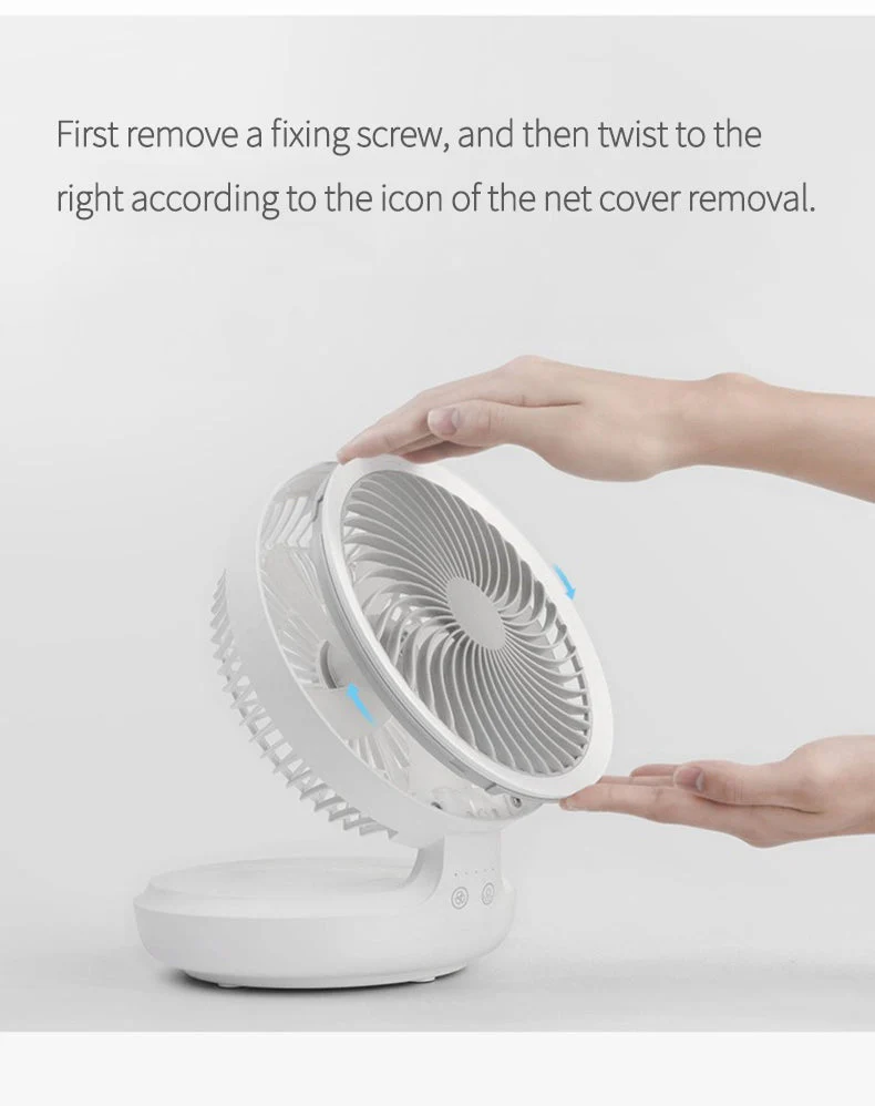 Portable Wireless Foldable Fan Night Lamp - Image 3