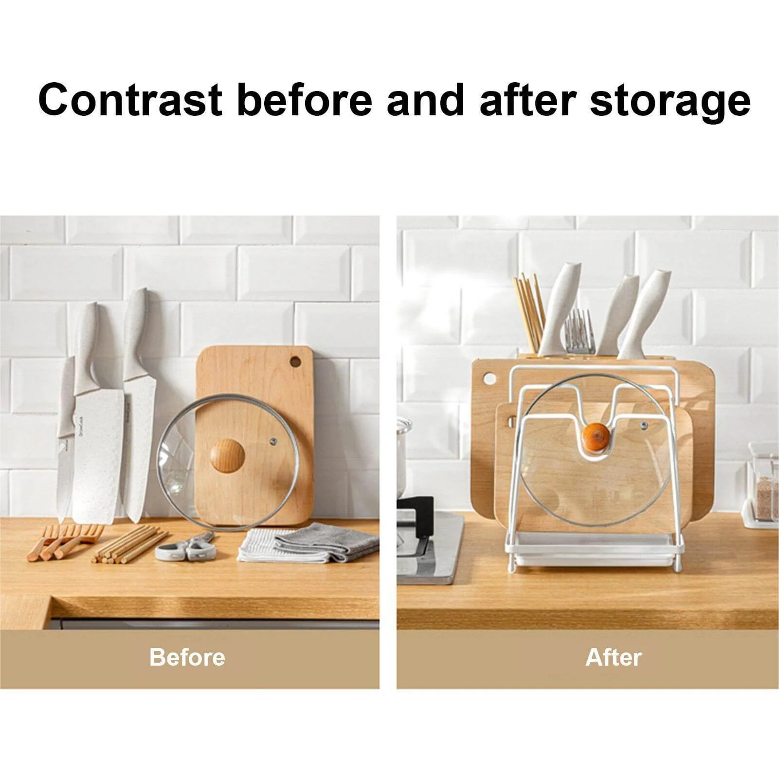Multifunctional Kitchen Utensil Storage Holder - Image 2