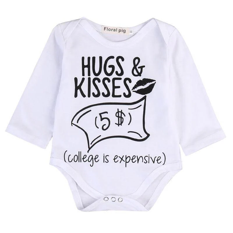 Hugs & Kisses  bodysuit for babies