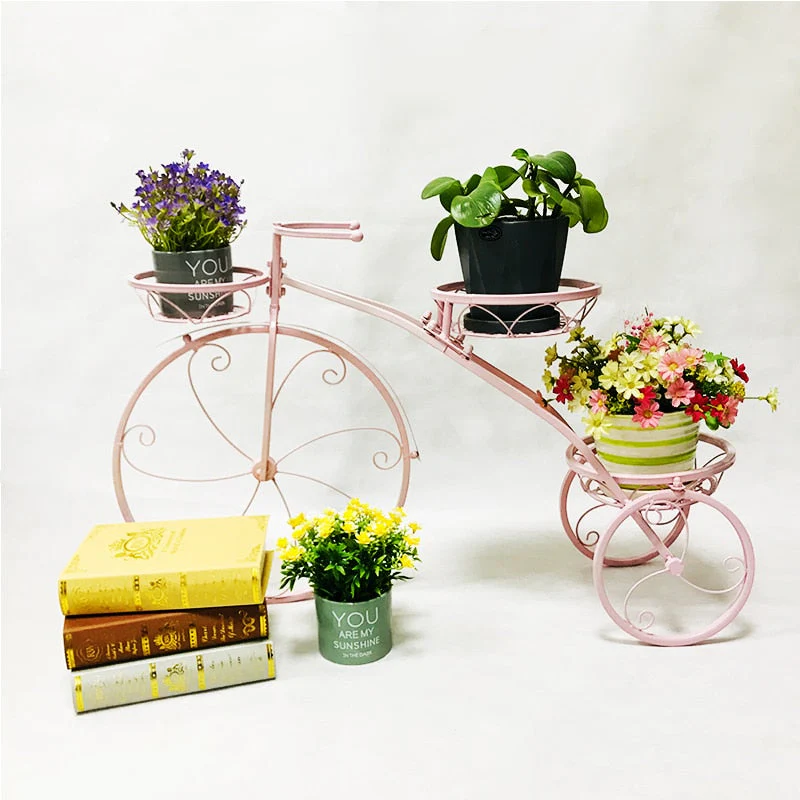 Nordic Multi-Layer Bicycle Metal Flower Holder - Image 3