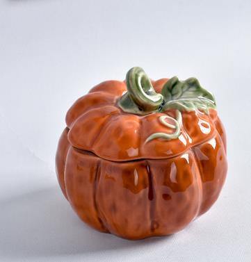 Pumpkin Ceramic Kitchen Mug Bowl - Image 2
