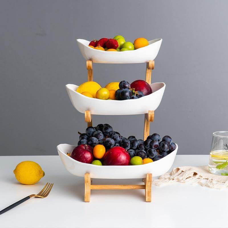 Multi-layer Modern Fruit Snack Plate Rack - Image 2