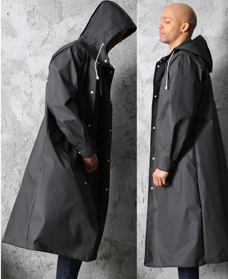Hooded Elegant Thick Unisex Raincoat - Image 3