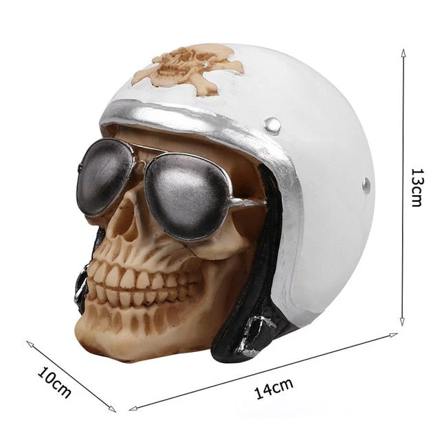 Skull Resin Skeleton Halloween Decoration - Image 2
