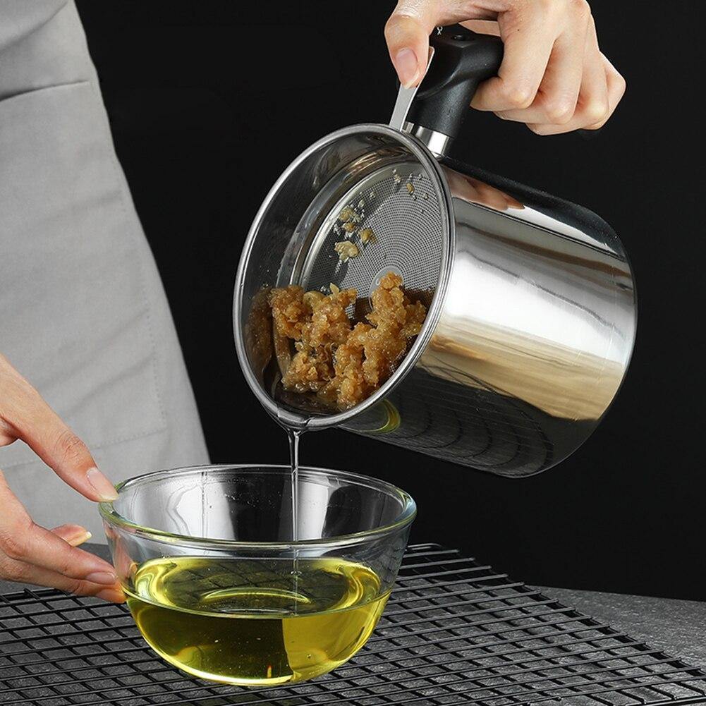 Stainless Steel Cooking Oil Bottle Separator - Image 1