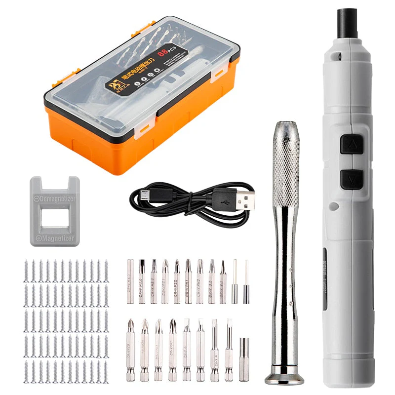 Cordless Mini Electrical Screwdriver Set - Image 2