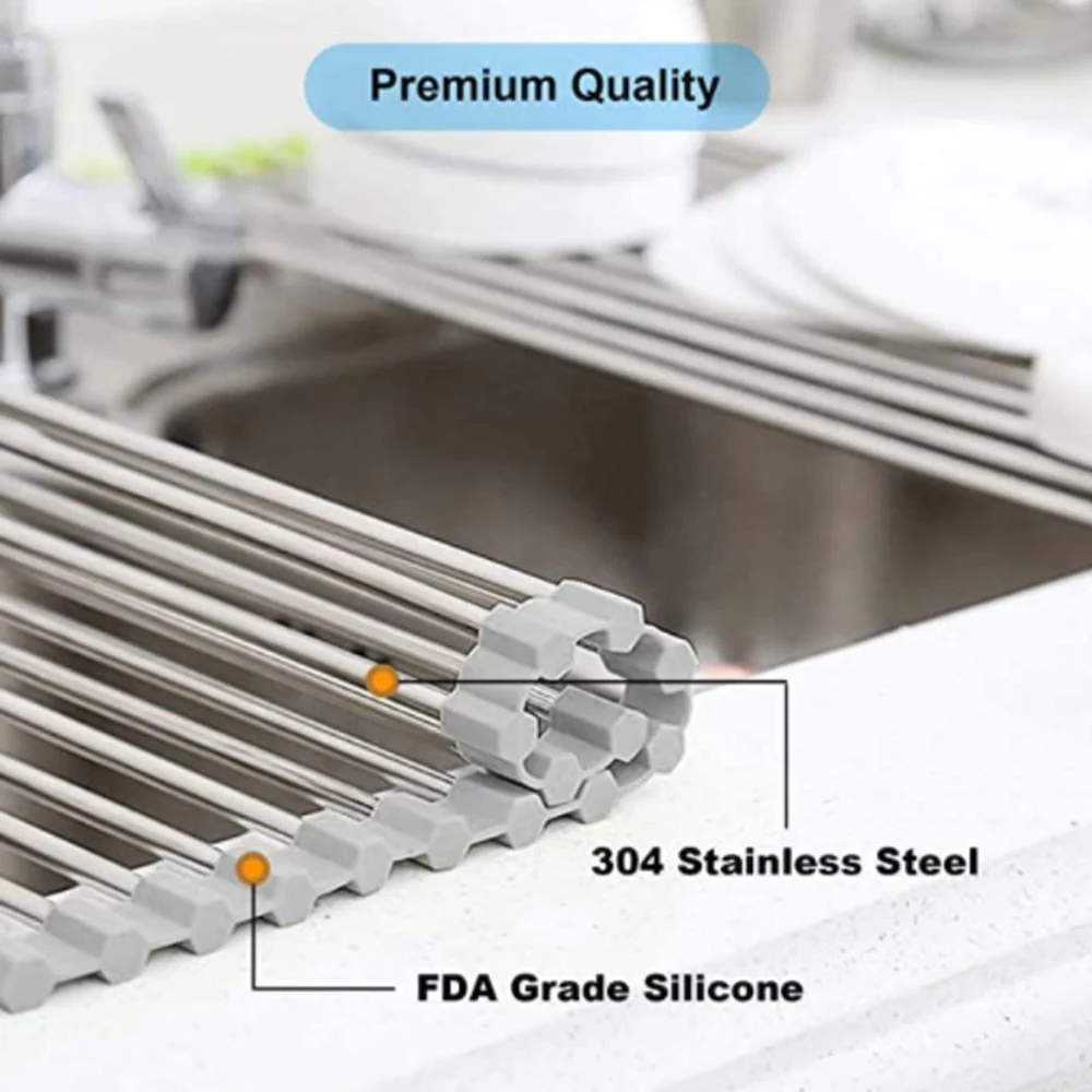 Foldable Over Sink  Dish Drying Rack - Image 3