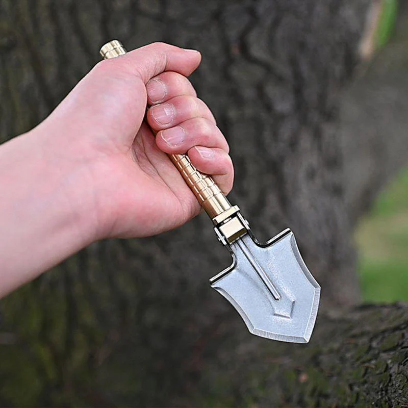 3in1 Mini Multifunctional Folding Camping Shovel - Image 3
