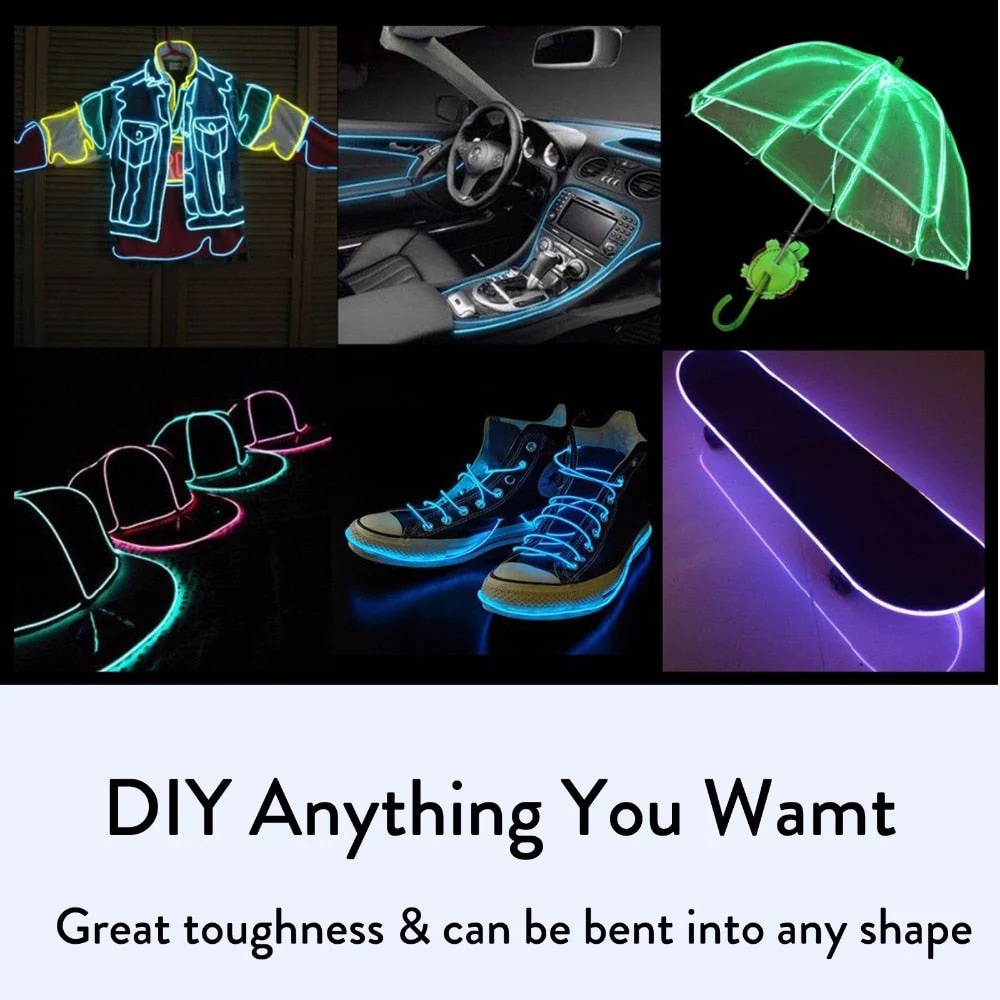 LED Neon DIY Luminous Costume Light - Image 2