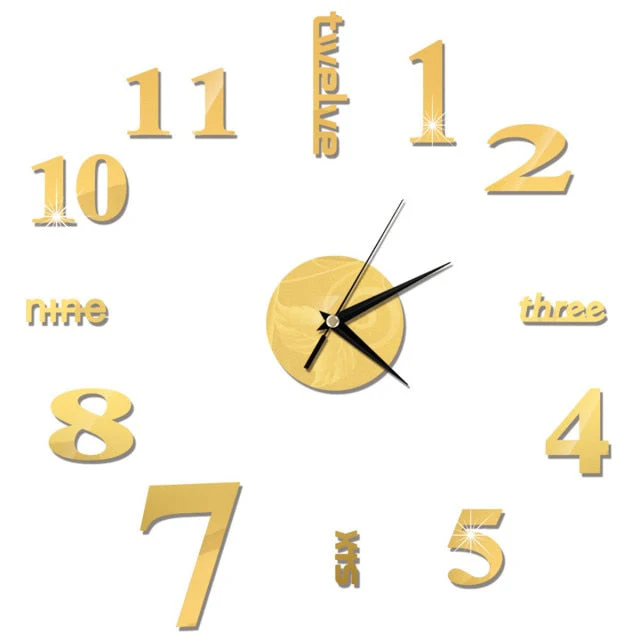 3D DIY Sticker Wall Clock - Image 3