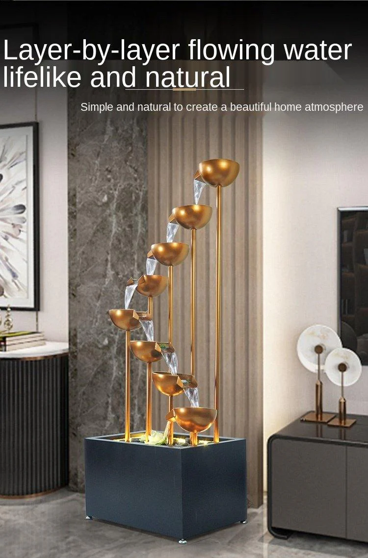Elegant Large Minimalist Water Floor Fountain - Image 2