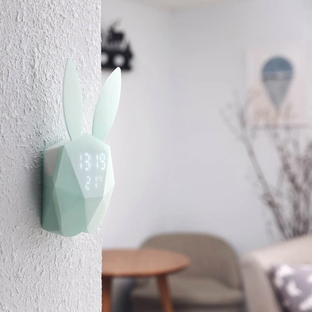 Cute Rabbit USB Alarm Clock Led Light - Image 3