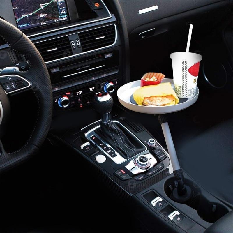 Multifunctional Adjustable Rotating Car Food Tray - Image 2