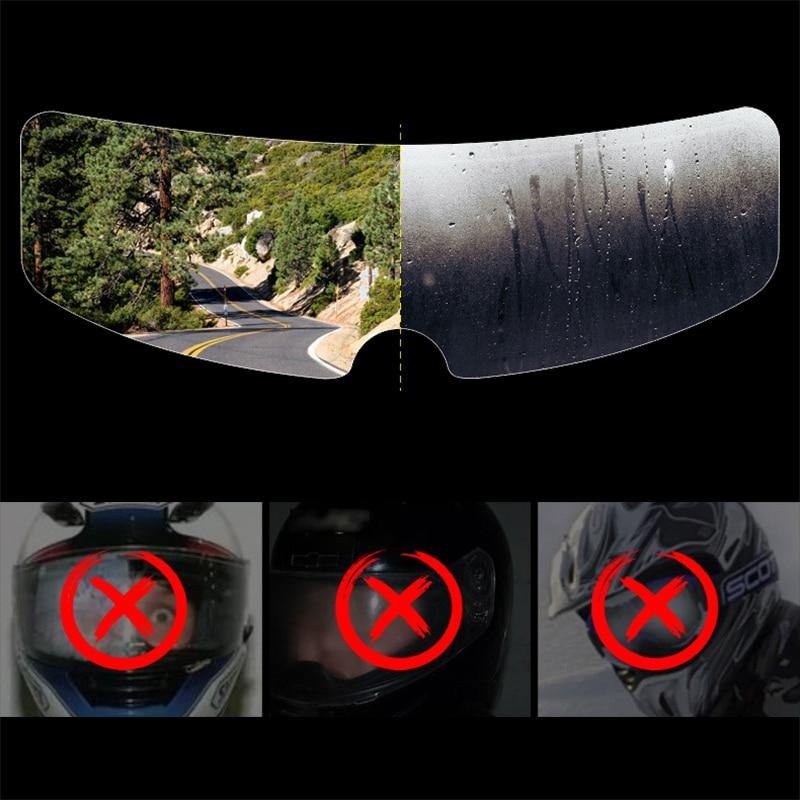 Universal Rainproof Anti-Fog Motorcycle Helmet Screen - Image 3