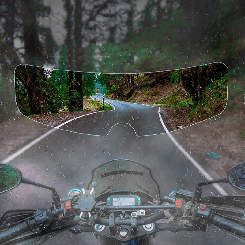 Universal Rainproof Anti-Fog Motorcycle Helmet Screen - Image 2
