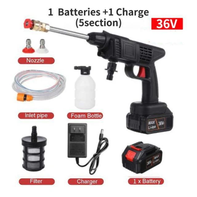 High Pressure Electric Cordless Car Washer Gun - Image 3
