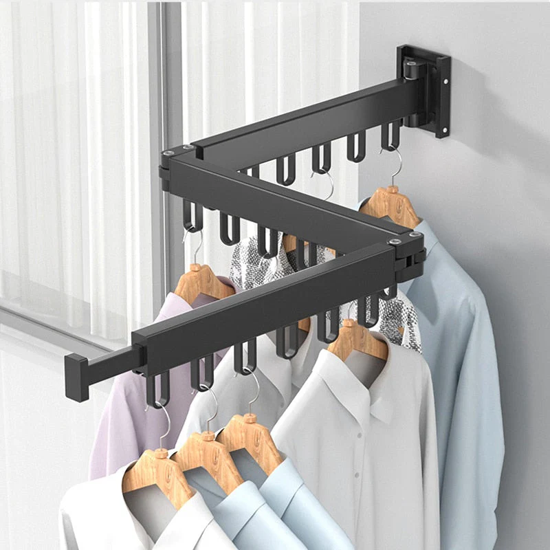 Wall Mounted Telescopic Folding Rack - Image 3