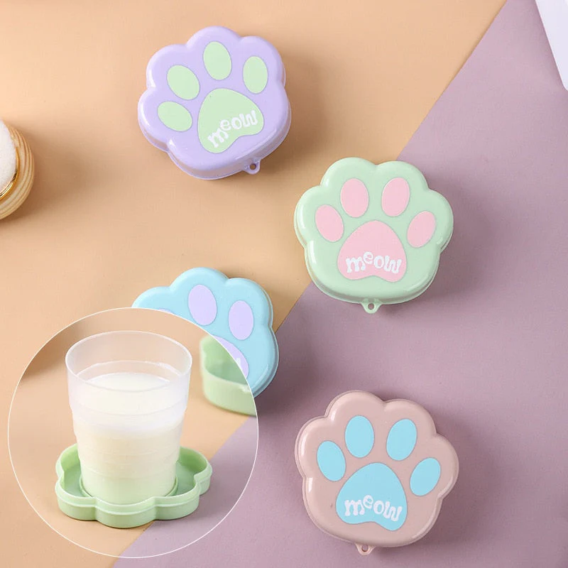 Foldable Cute Cat Paw Camping Cup - Image 2