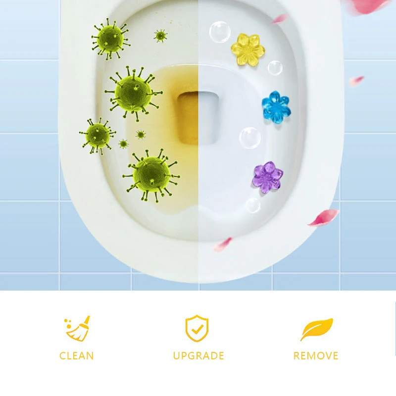 Aromatic Air Freshener Flower Gel Toilet Cleaner - Image 2