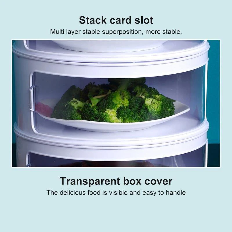 Multilayer Transparent Kitchen Food Storage Box - Image 3