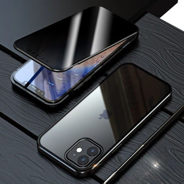 Magnetic Protective Anti-Spy iPhone Case - Image 1