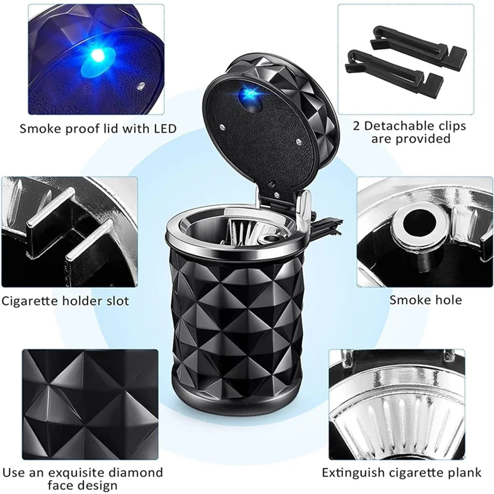 Universal Car Mini LED Trash Can - Image 3