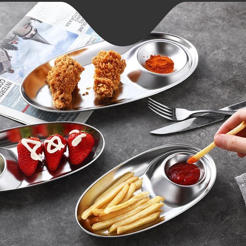 2in1 Sauce Snack Plate - Image 1