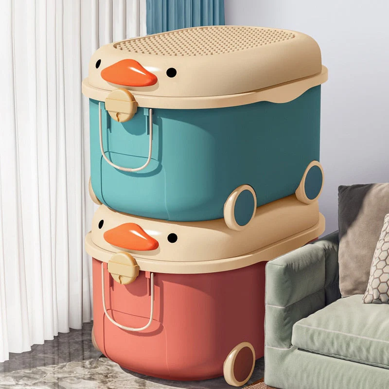 Kids Toy Cartoon Movable Storage Box - Image 3