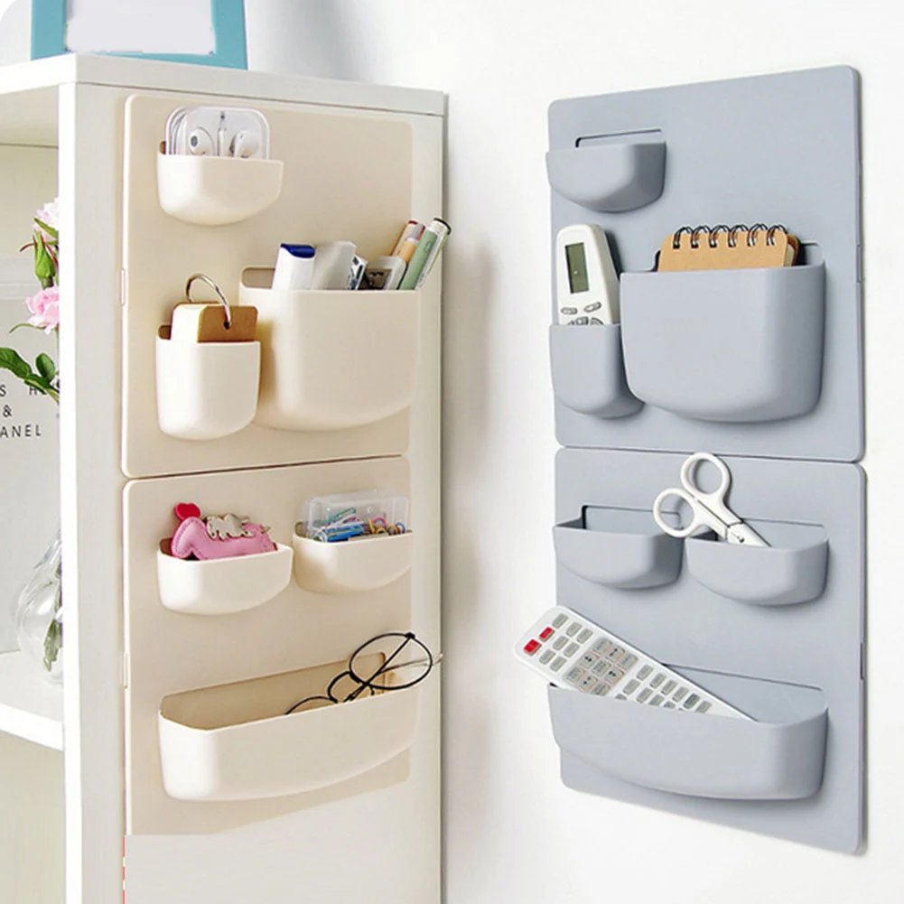 No-Drill Minimal Soft Pastel Wall Stuff Organizer - Image 1