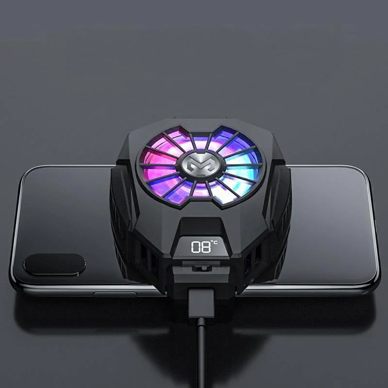 Digital Display Mobile Phone Fan Cooler - Image 1