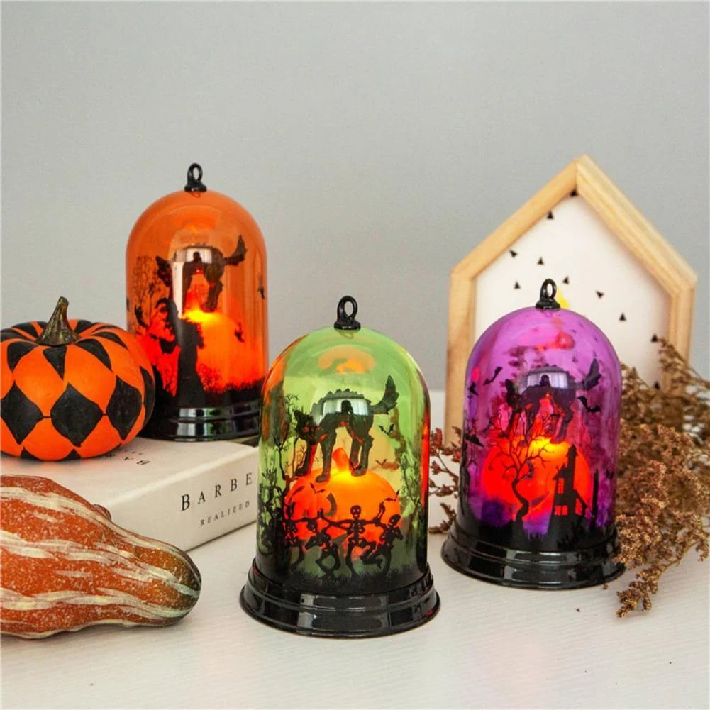 Halloween Scene Witch Night Lamp Decoration - Image 1