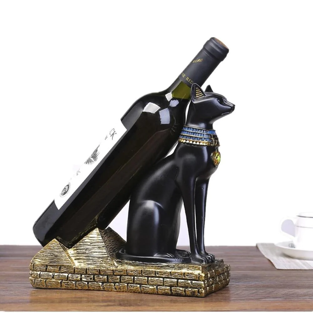 Egyptian Style Animal Wine Bottle Holder - Image 1