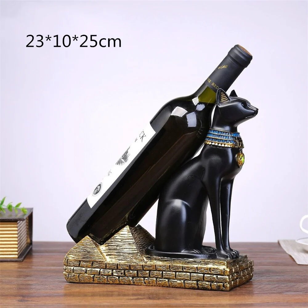 Egyptian Style Animal Wine Bottle Holder - Image 2