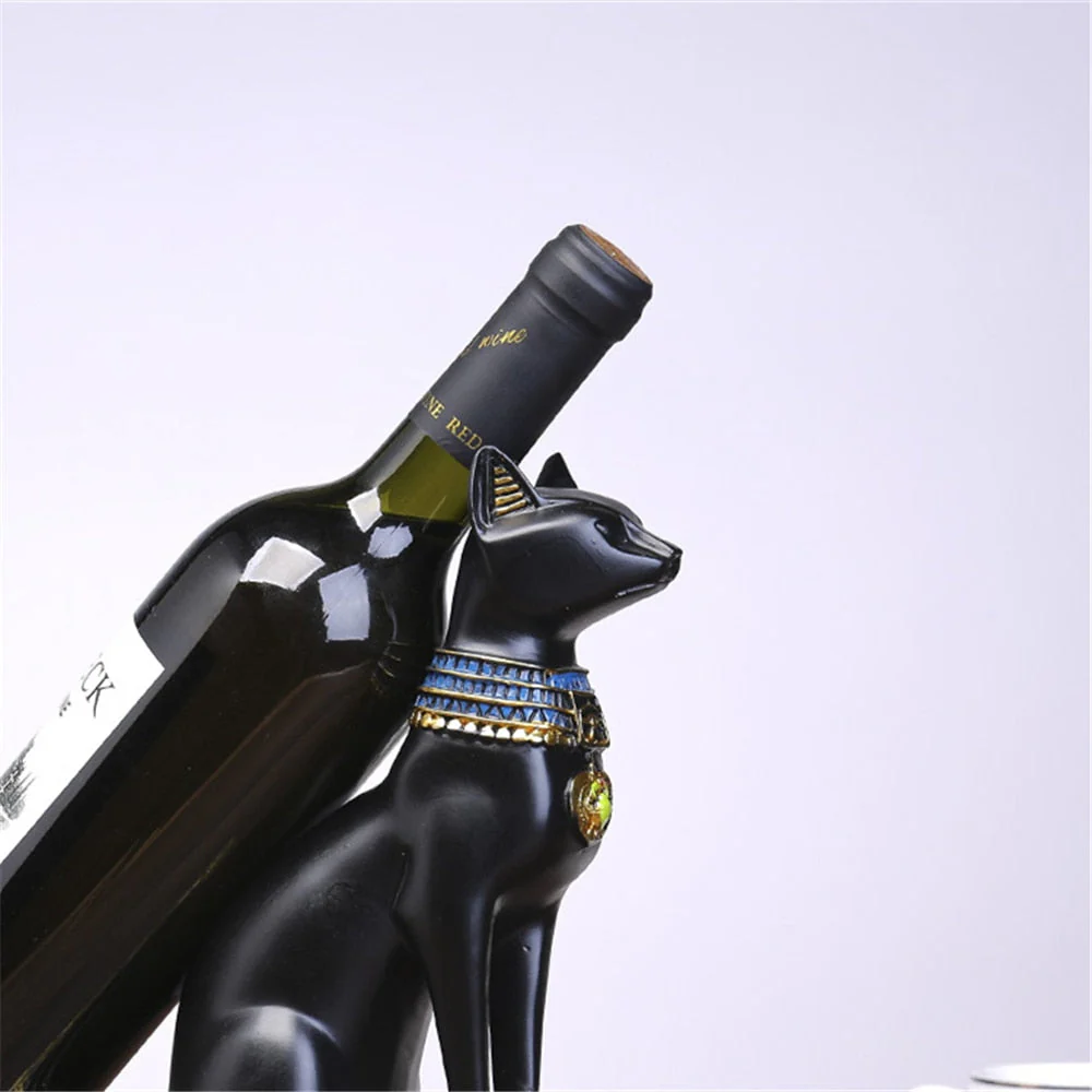 Egyptian Style Animal Wine Bottle Holder - Image 3